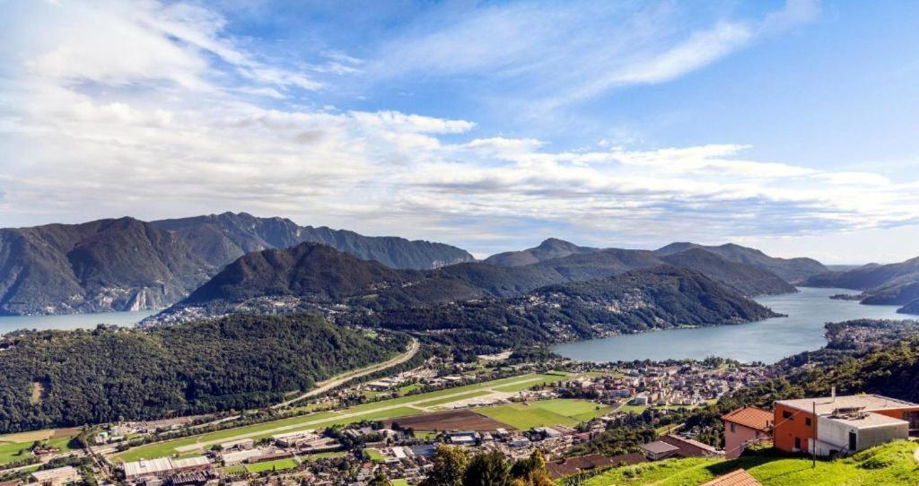 The View Cademario Lake Lugano Apartment With Private Parking & Self Check-In Ngoại thất bức ảnh